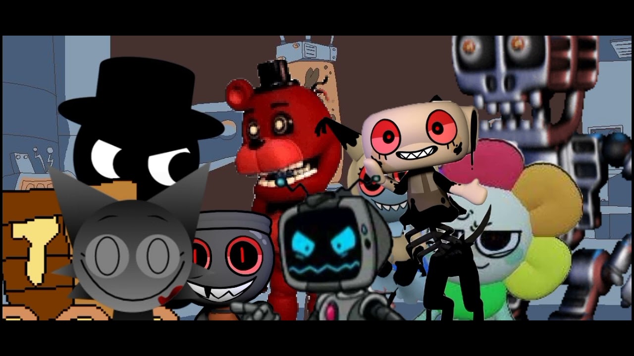 @Pebble_AndTheClubhouse  Dandy's world and sprunki in danger ost Mr Black  ost