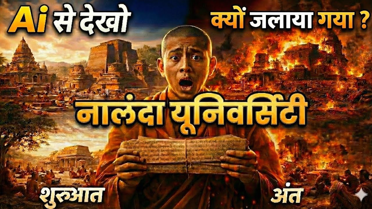 Ai से देखो: बख्तियार खिलजी की सनक? दुनिया की पहली यूनिवर्सिटी क्यों जलाई? Learn history with Ai