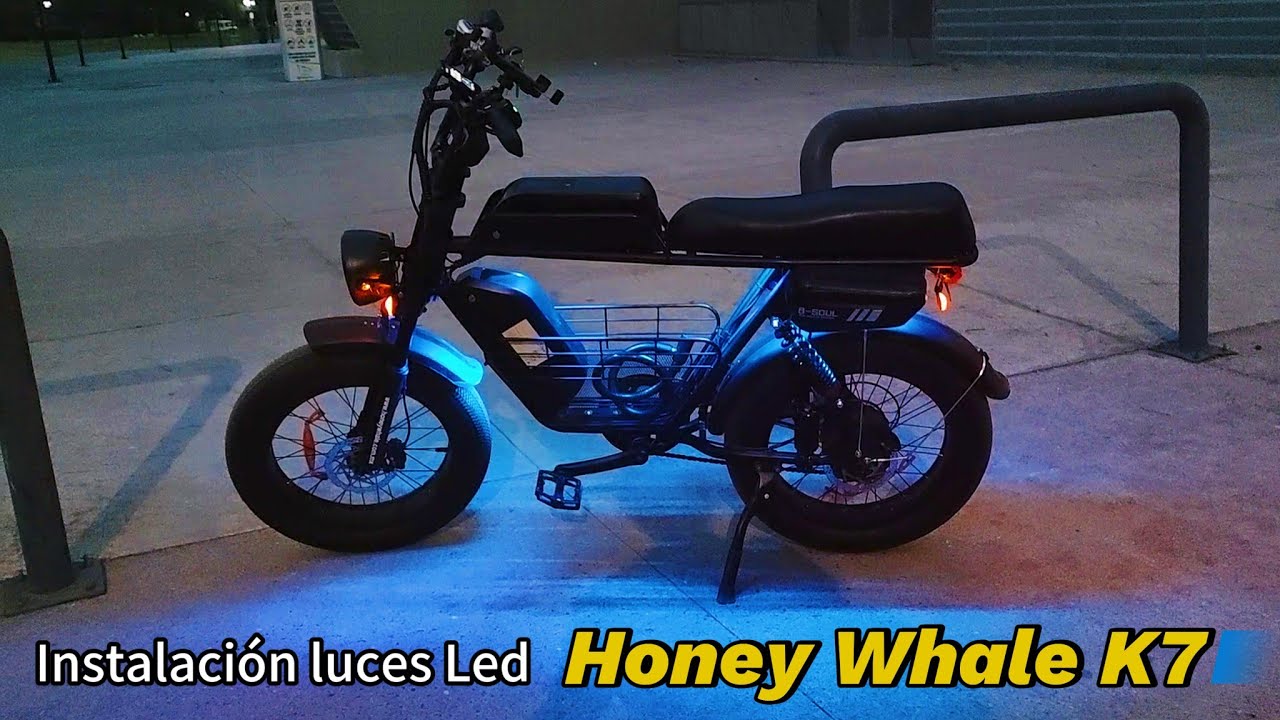 Instalación Luces Led para Bicicleta eléctrica y Scooter 🌟 Honeywhale K7