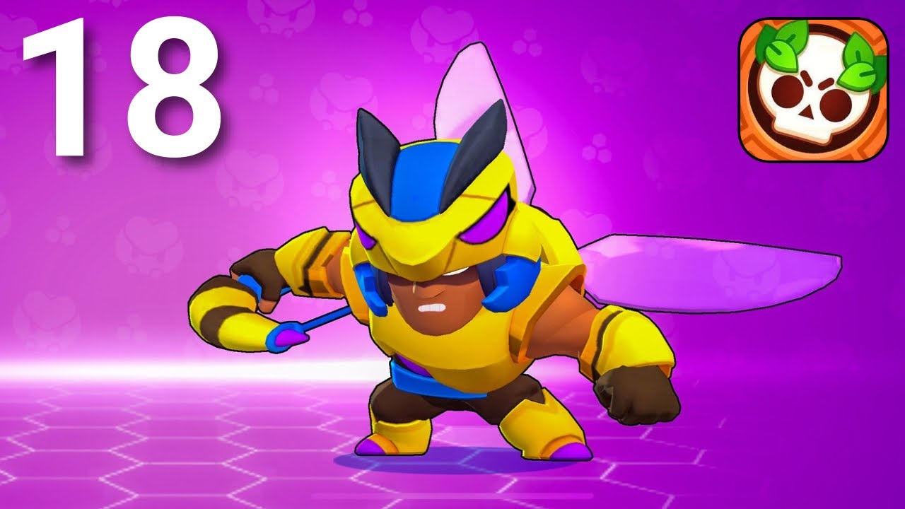 Brawl Stars - Gameplay Walkthrough Part 18 - Shadow Smash: New Skins - Wasp Bo (iOS, Android)