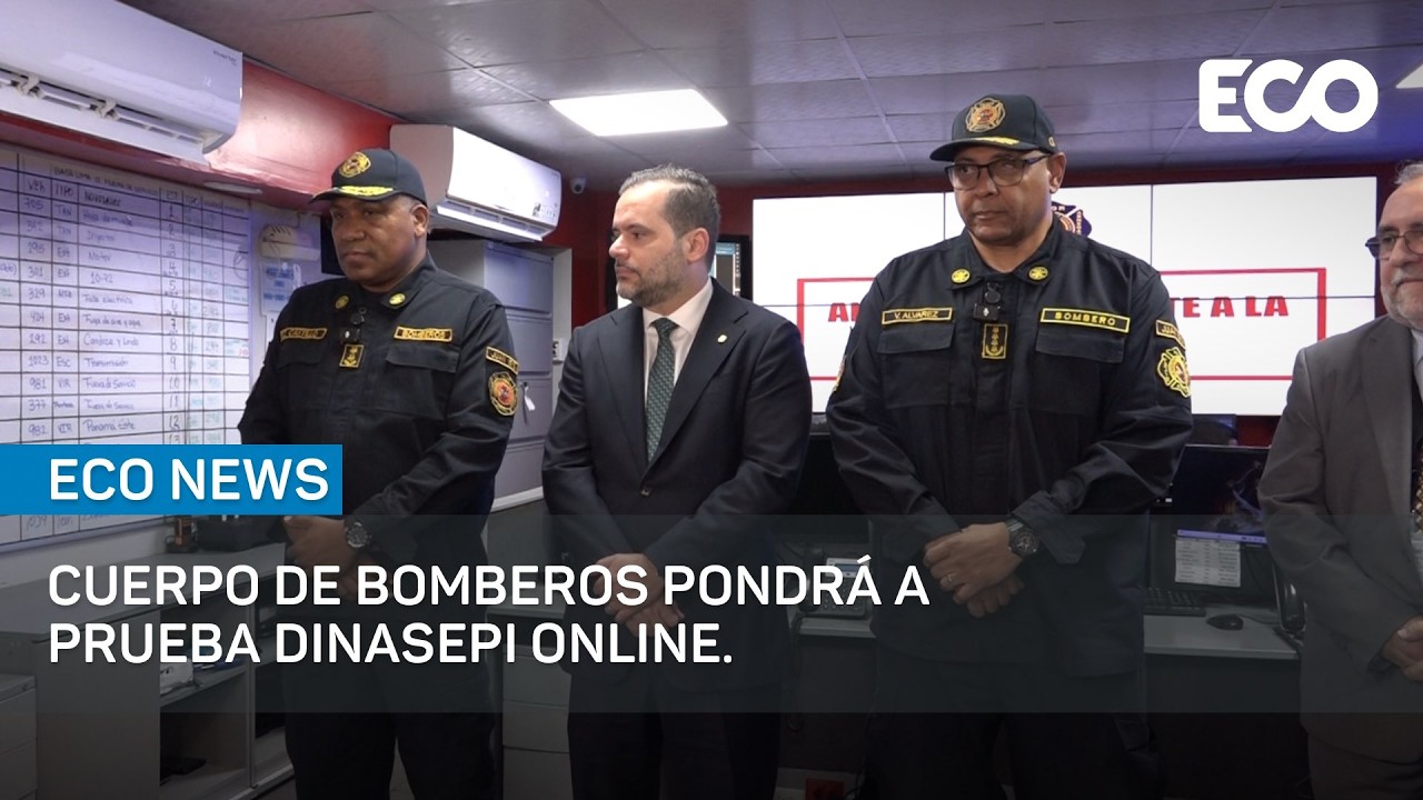 Cuerpo de Bomberos pondrá a prueba Dinasepi Online | #EcoNews