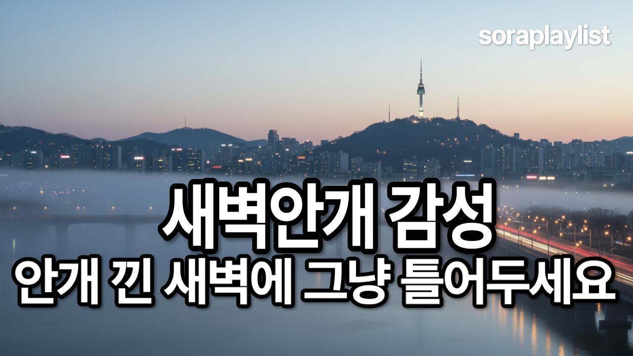 소라플레이리스트 ㅣ 안개낀 새벽, 조용히 틀어두기 좋은 음악