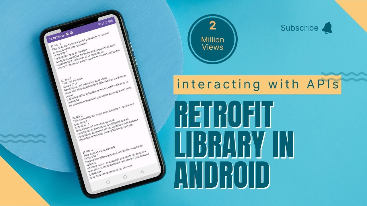 Fetching Data from retrofit | GET ,POST & URL | best explanation | Android Studio | Retrofit Code