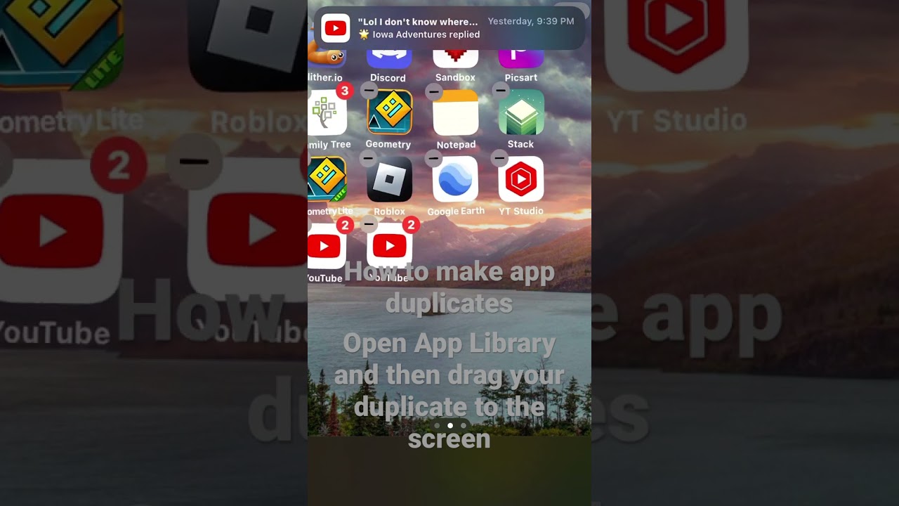How to duplicate your apps on an iPhone or iPad! (Only works on IOS)