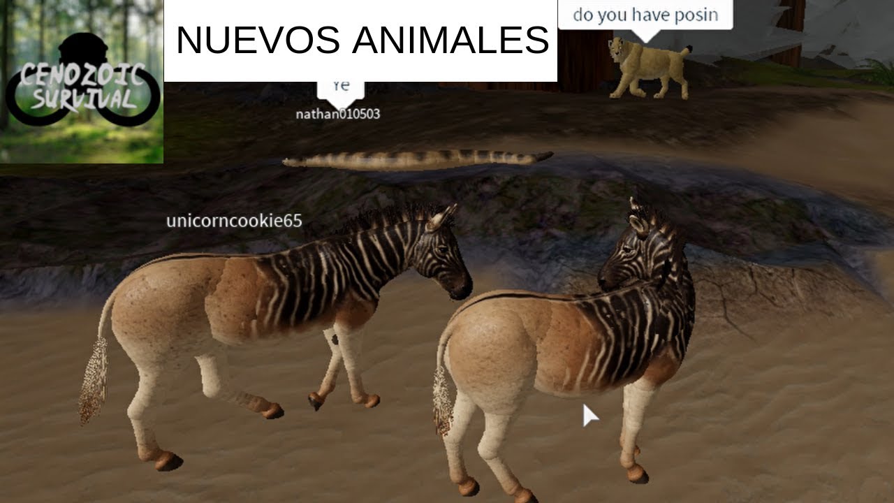 LOS NUEVOS ANIMALES Y MEJORAS DE CENOZOIC SURVIVAL ROBLOX - GAMEPLAY ESPAÑOL 2019