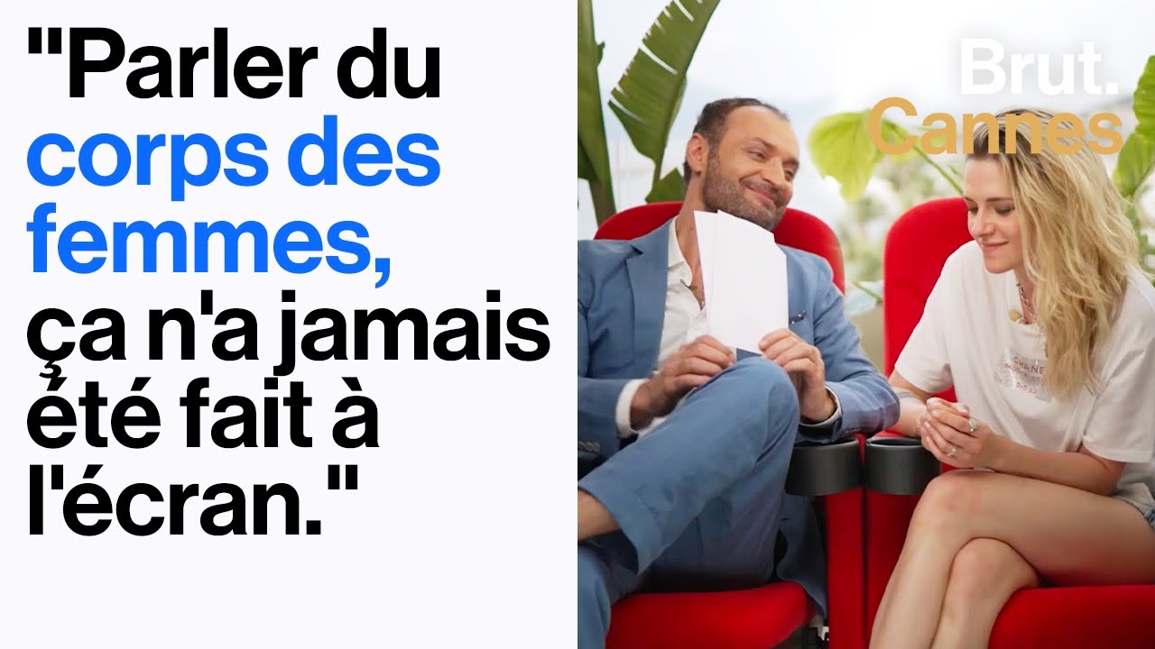 Kristen Stewart discute avec Augustin Trapenard