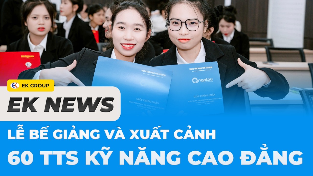 Lễ Bế Giảng và Xuất Cảnh chương trình Thực Tập Sinh Chất Lượng cao làm việc tại Nhật Bản ngày 10/03