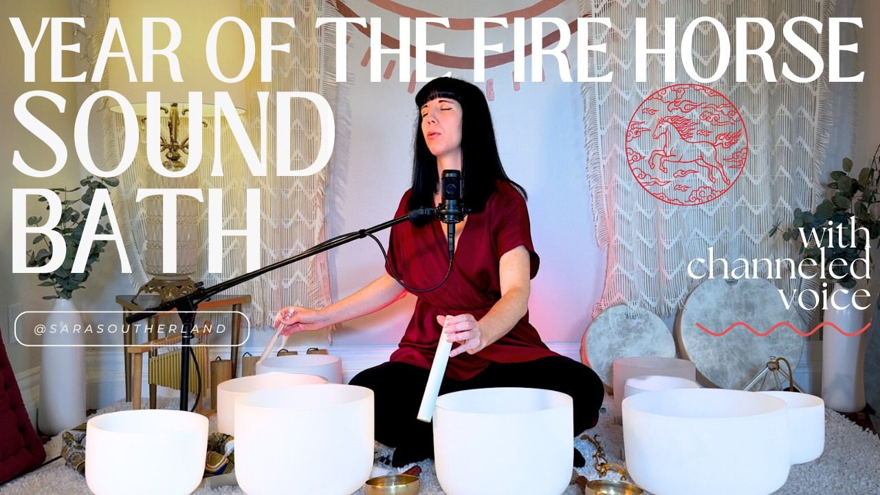 Year of the Fire Horse Sound Bath | Crystal Singing Bowls & Intuitive Voice