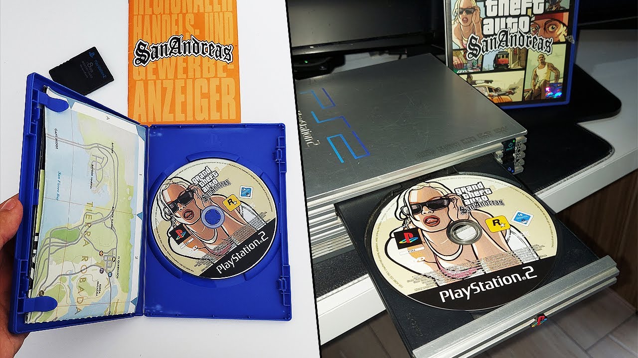 GTA SAN ANDREAS 18 YILLIK ORİJİNAL PS2 KUTU AÇILIMI ! HARİTALI VE KİTAPÇIKLI