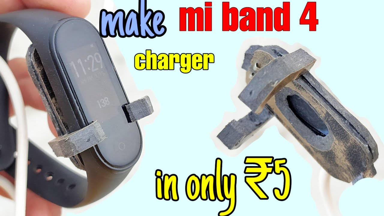 how to Make mi band 4 charger in only ₹5_DIY.mi band charger issue..