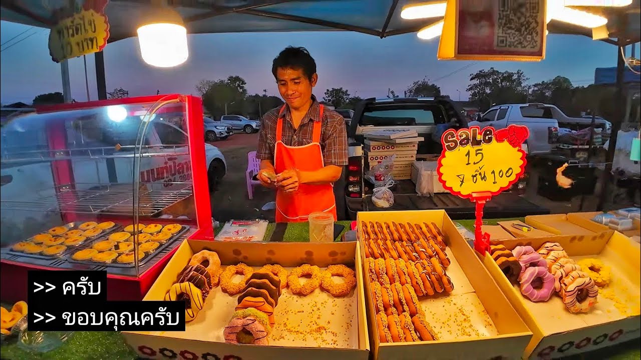 เดินซื้อของตลาดแลง   บรรยากาศบ้านๆ