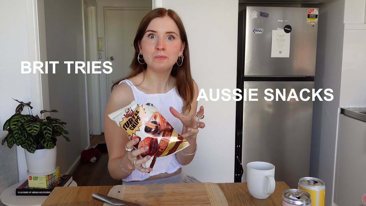British Girl Tries HUGE Aussie Snack Haul