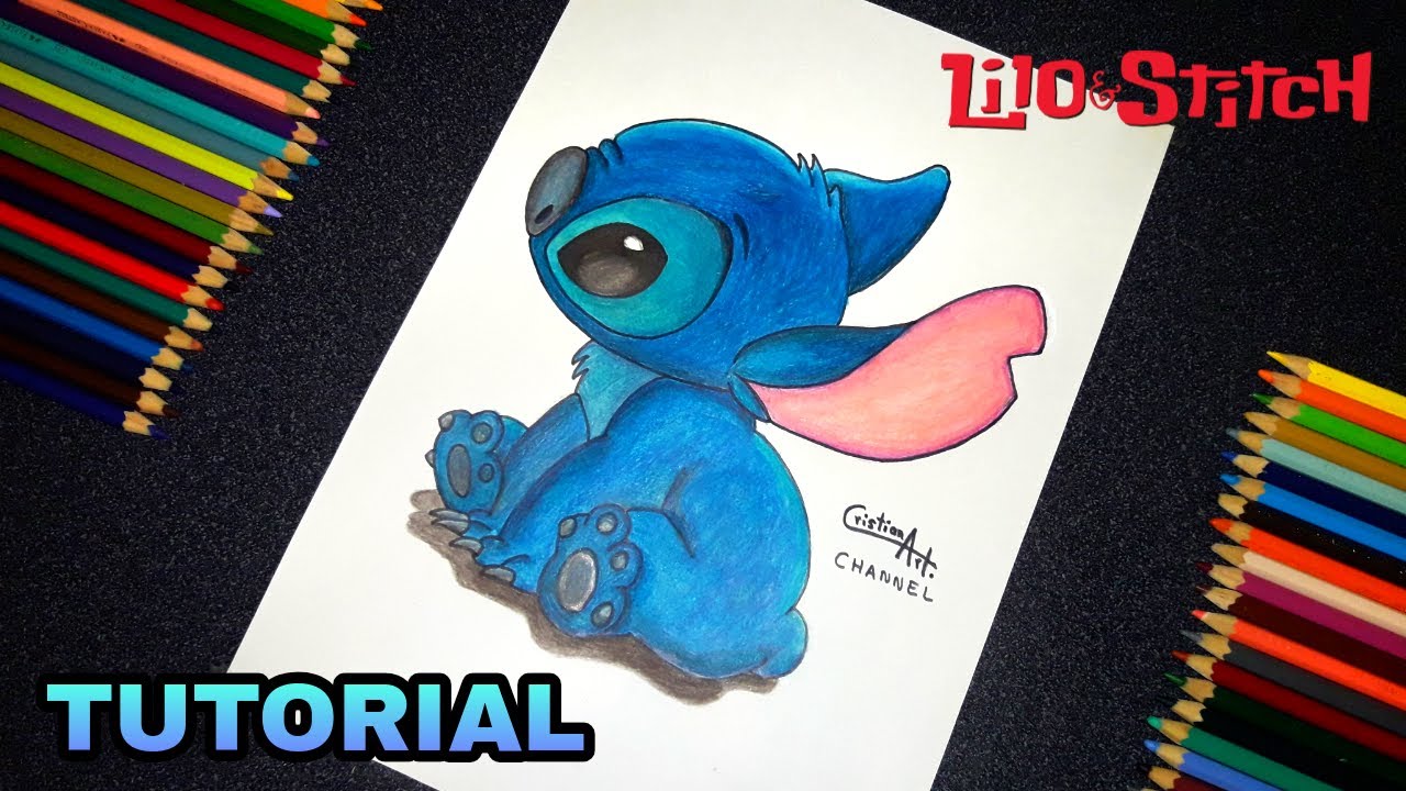Como dibujar a STITCH paso a paso | How to draw STITCH
