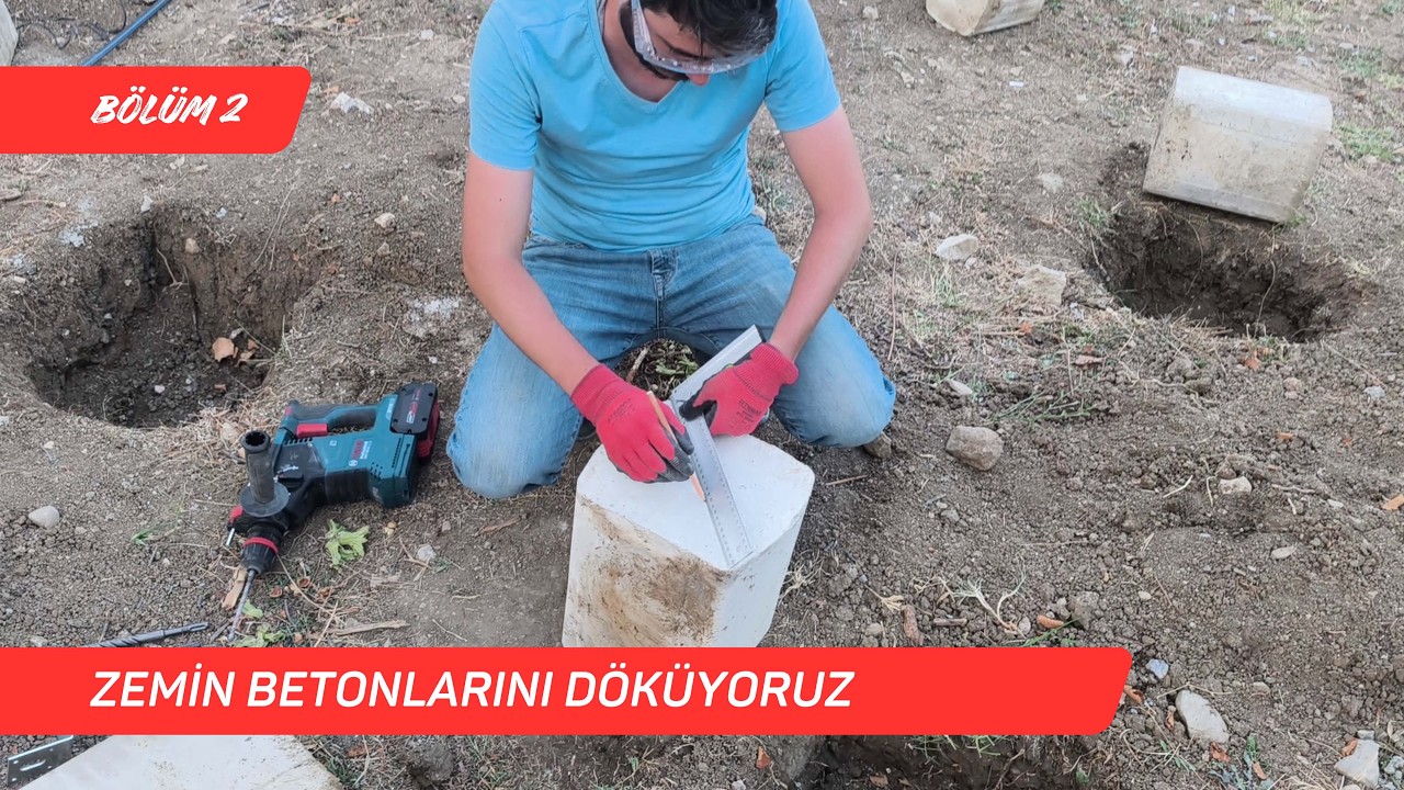 Zemin Betonlarını Döküyoruz | Sıfırdan Ahşap Ev #2 #AhşapEv