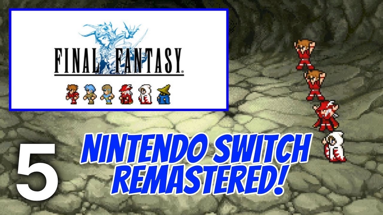 Final Fantasy I Pixel Remaster 5 - Getting The Earth Crystal - Nintendo Switch Playthrough