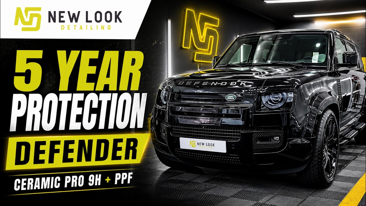 Transforming an Urban Land Rover Defender: 5-Year Protection with Ceramic Pro 9H & PPF! ✨