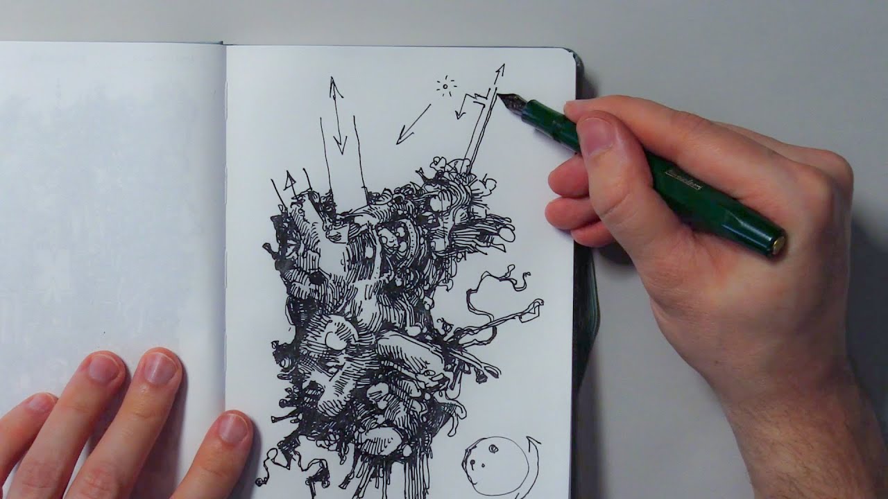 Drawing with Peter Draws: Thinking Aloud and Making Shapes