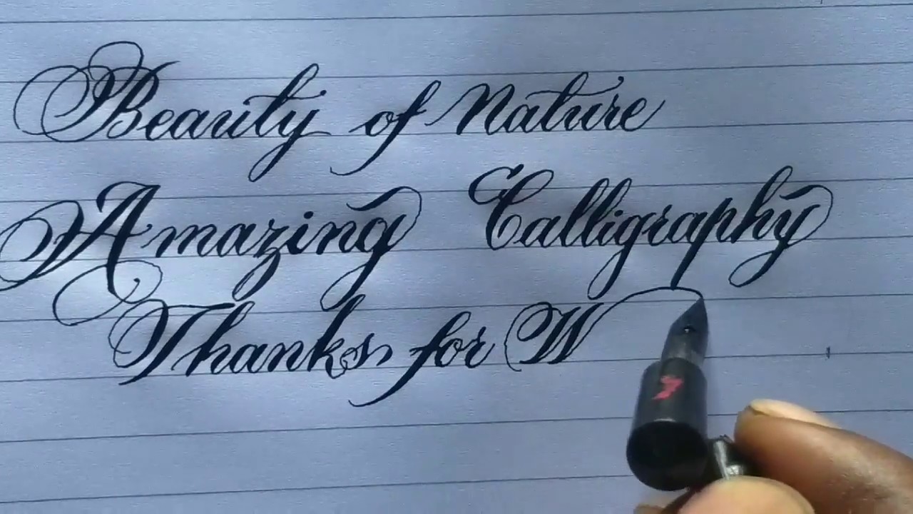 How to write Good handwriting with Leonardt nib pen l Neat and fair Calligraphy