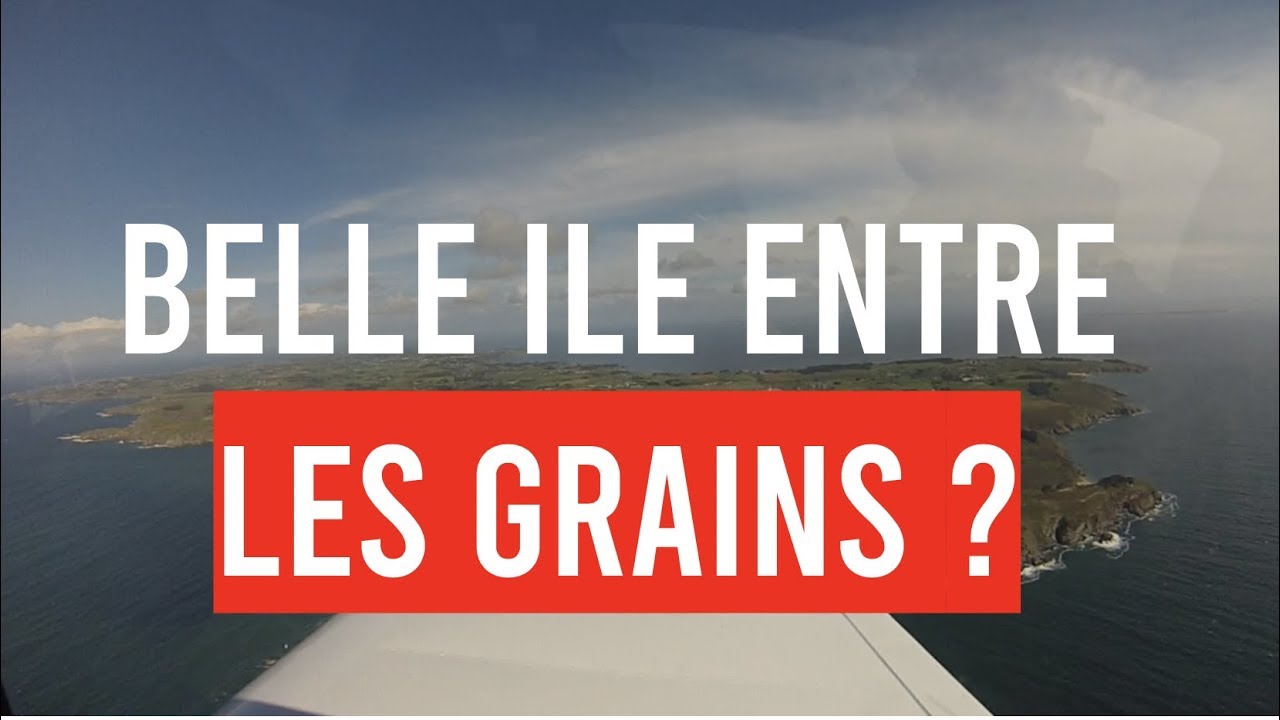 VOL A BELLE ILE ENTRE LES GRAINS en Robin DR400 - Vannes - LFRV