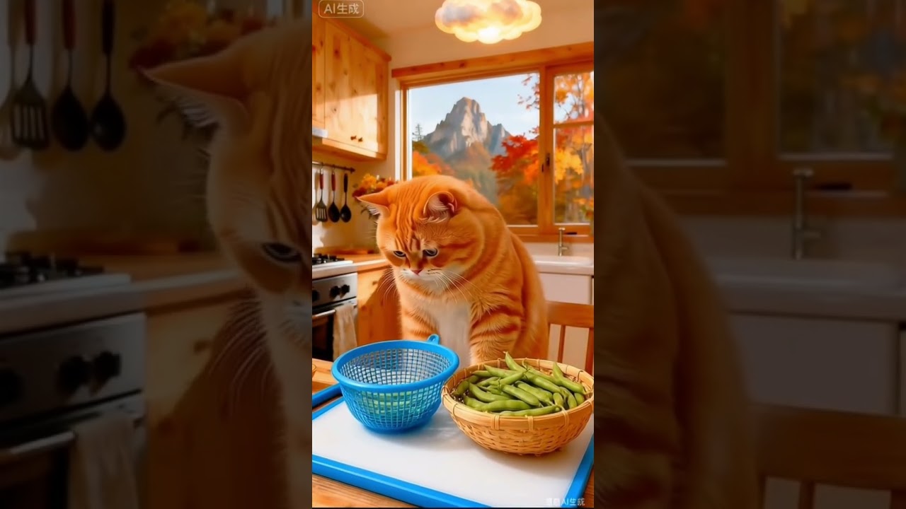 Orange Cat Becomes a Chef! Cooking Meat & Making Funny Snacks 😂🔥
