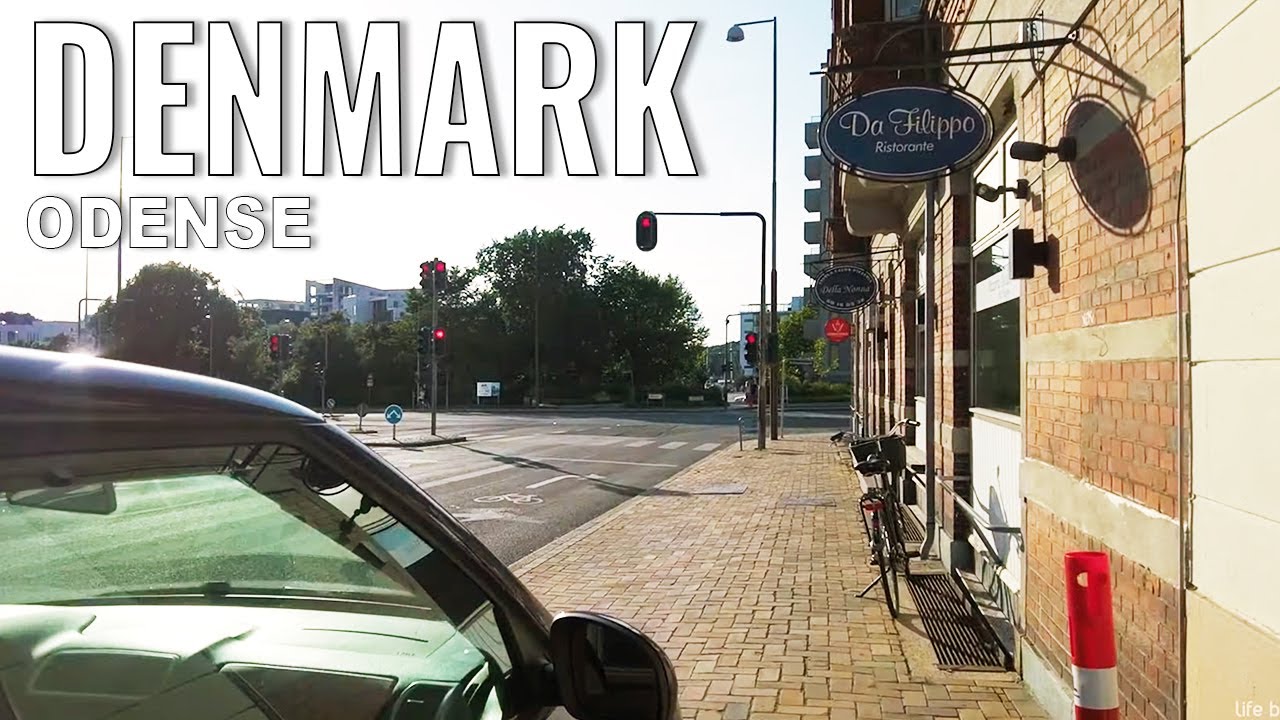 Odense 4K City Sights Tour | Driving & Streets in Denmark 🇩🇰
