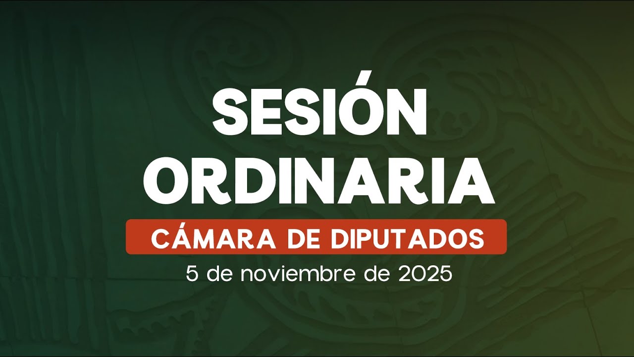 🔴La C&aacute;mara de Diputados analiza el PEF 2026. Continuaci&oacute;n de la Sesi&oacute;n Ordinaria del 4 de noviembre