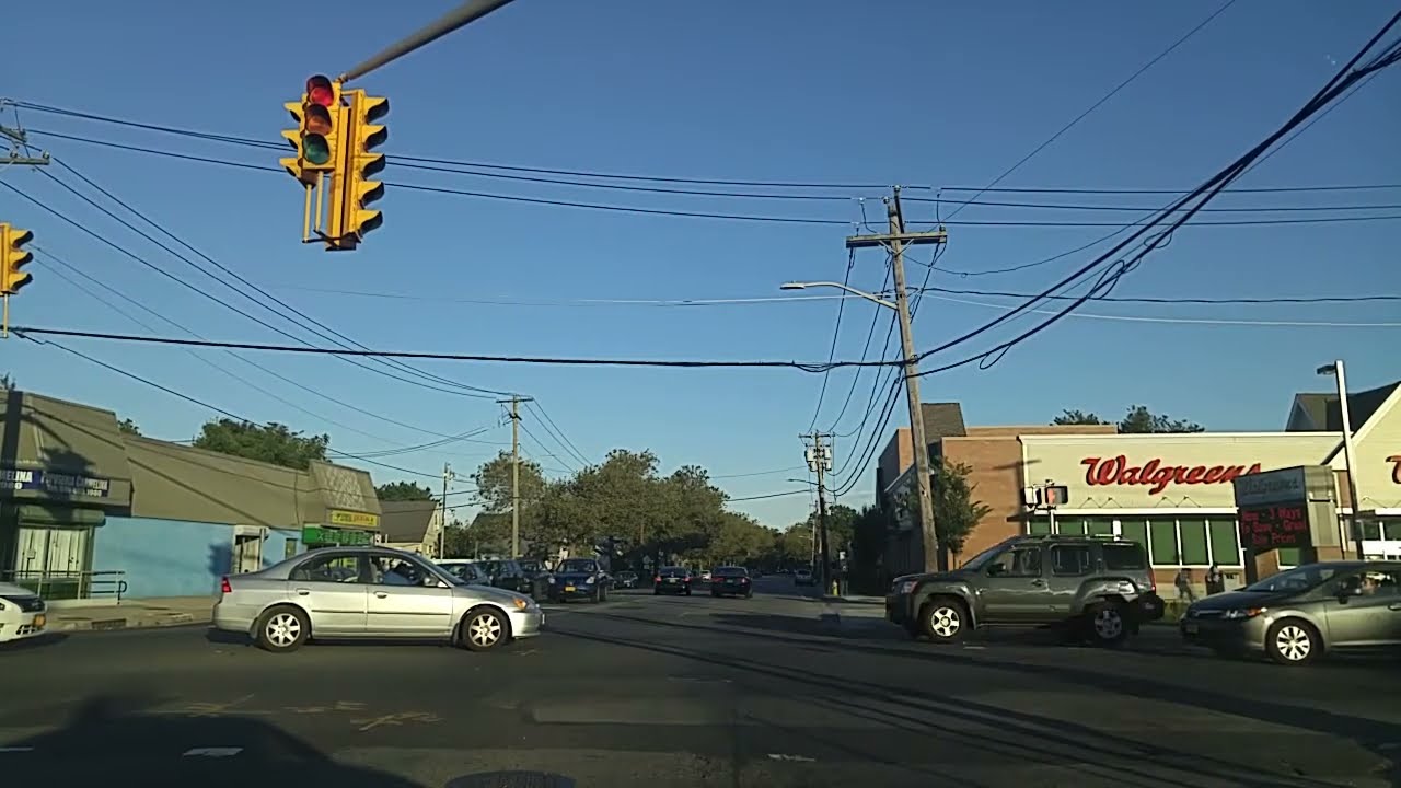 Driving by Uniondale in Nassau,New York