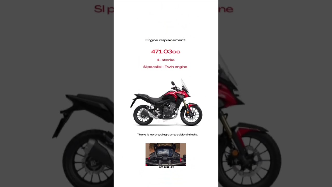 HONDA CB500X detailed short. 