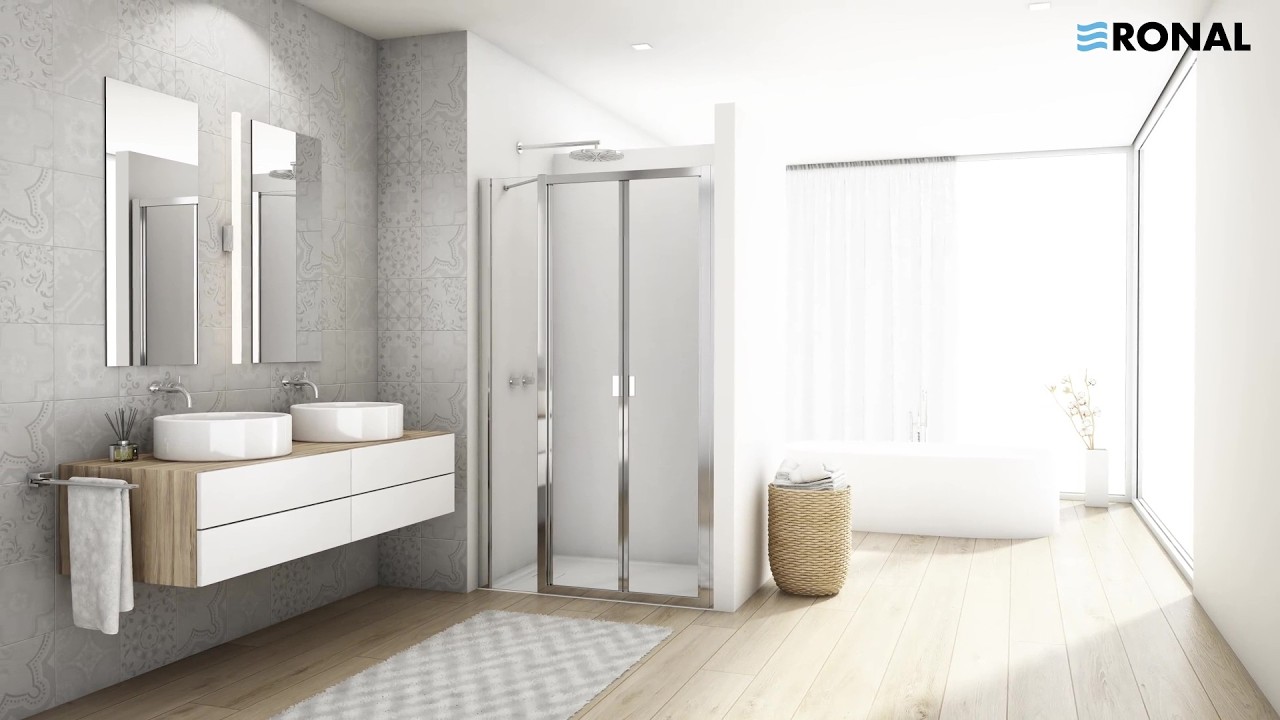 RONAL - D22K + D22FF Bi-fold door with fixed panel in a straight line installation video