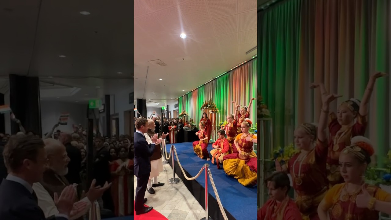 PM Modi receives a wonderful Bharatanatyam welcome in Gothenburg, Sweden