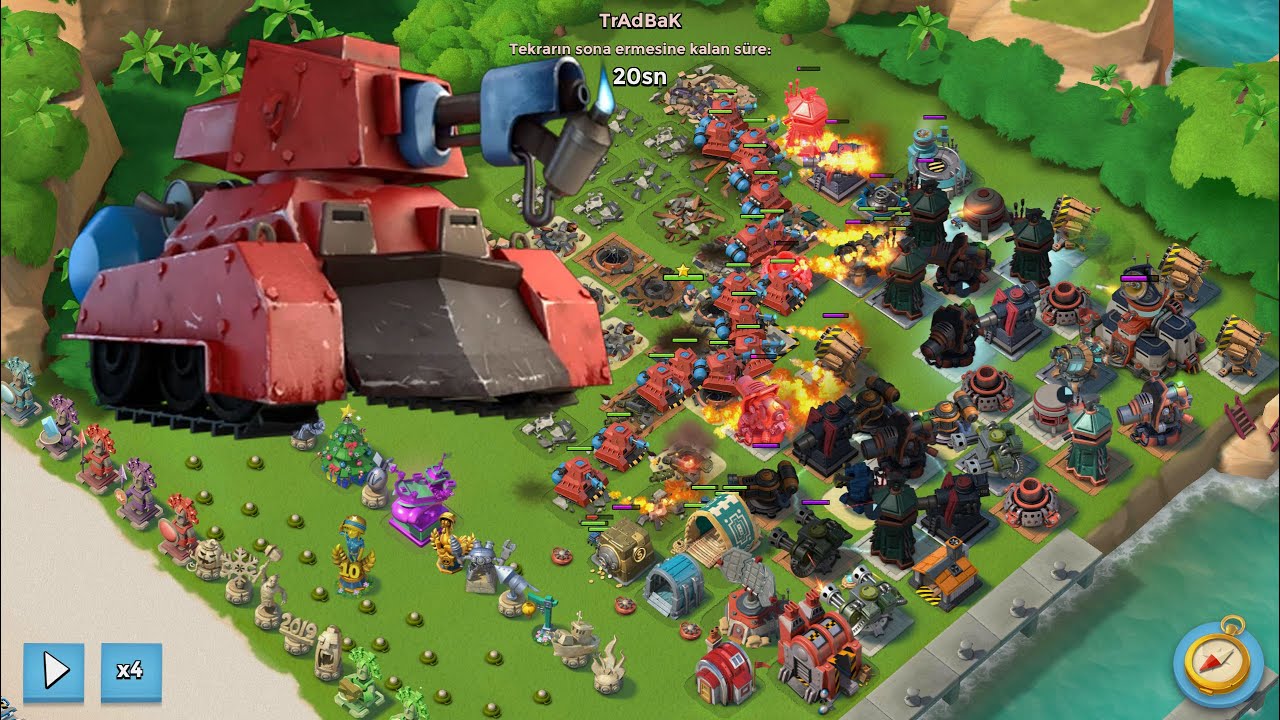 Full Meşale Scorcher Harita Temizliği Boom Beach Türkçe