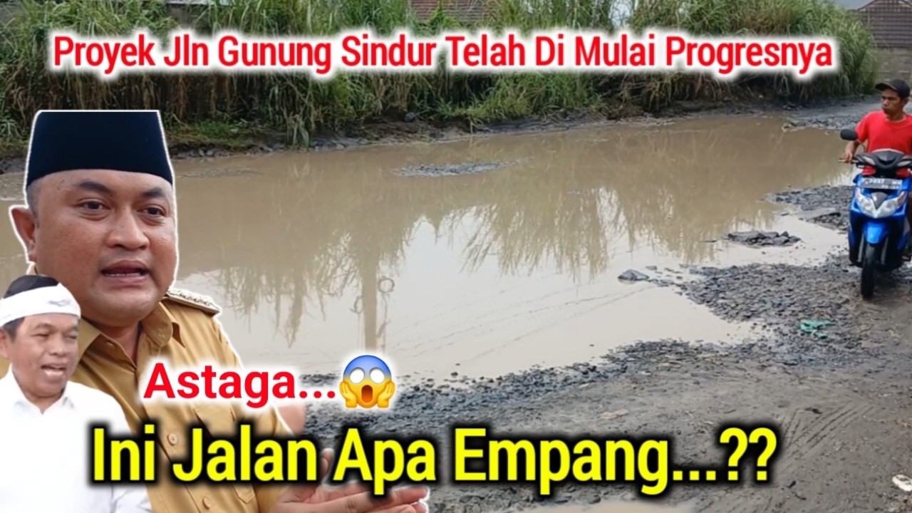 GILIRAN GUNUNG SINDUR‼️DI MULAI PROYEK PERBAIKAN JALAN,MANTAP.
