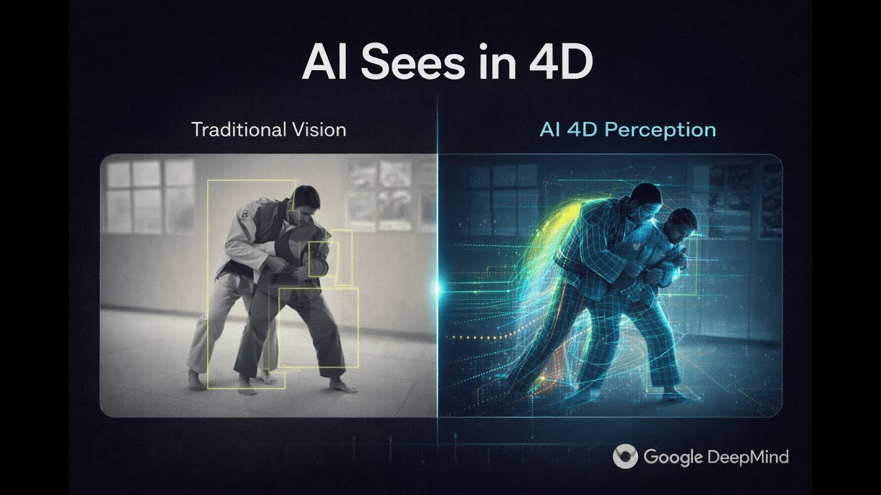 D4RT Explained | How AI Learns to See the World in 4D (Google DeepMind)