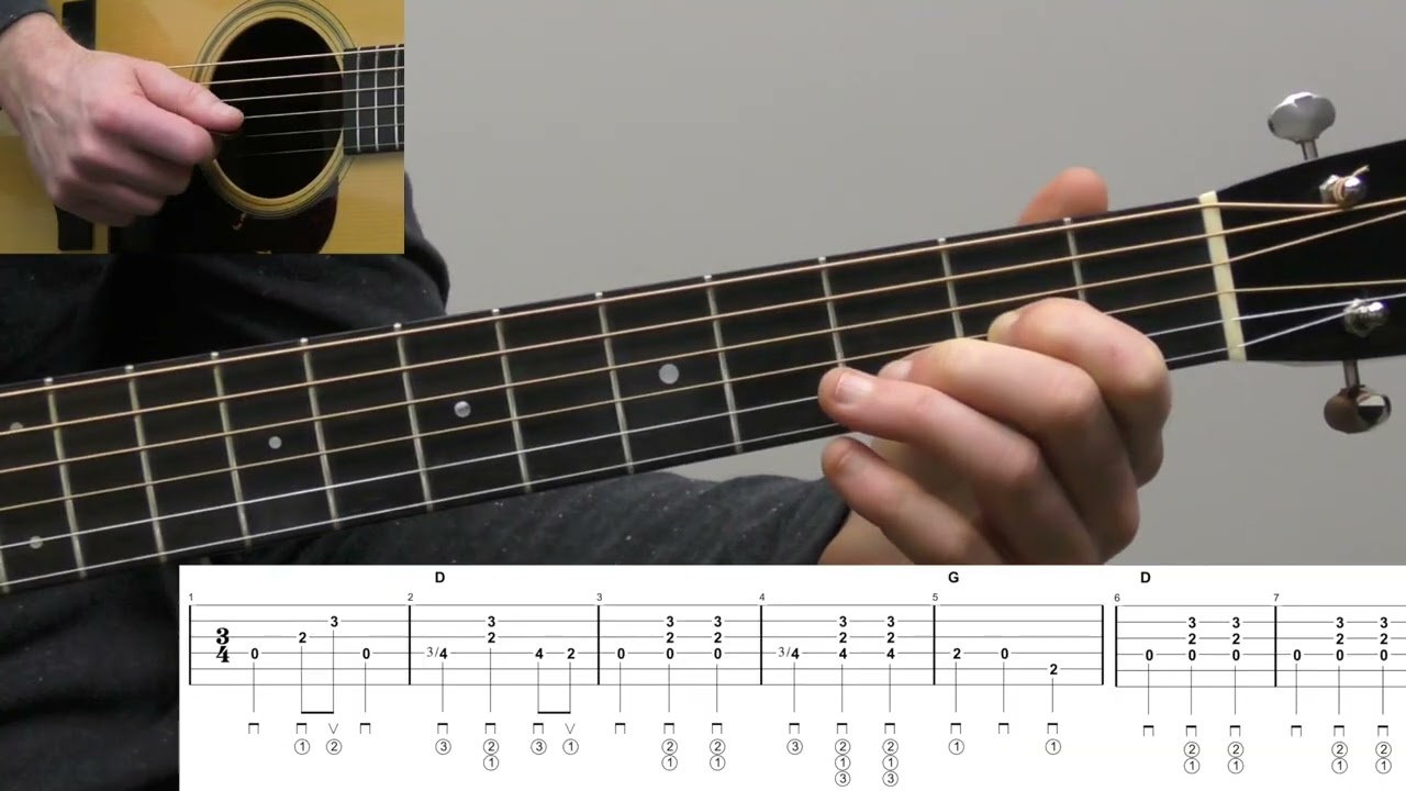Farther Along | Beginner Bluegrass Guitar Lesson With Tab