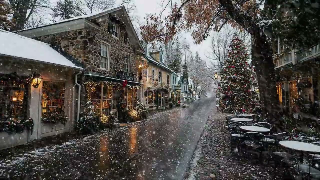 ASMR Piano Sound for Sleep | Slow Piano Melodies with Winter Snow Ambience for Deep Rest