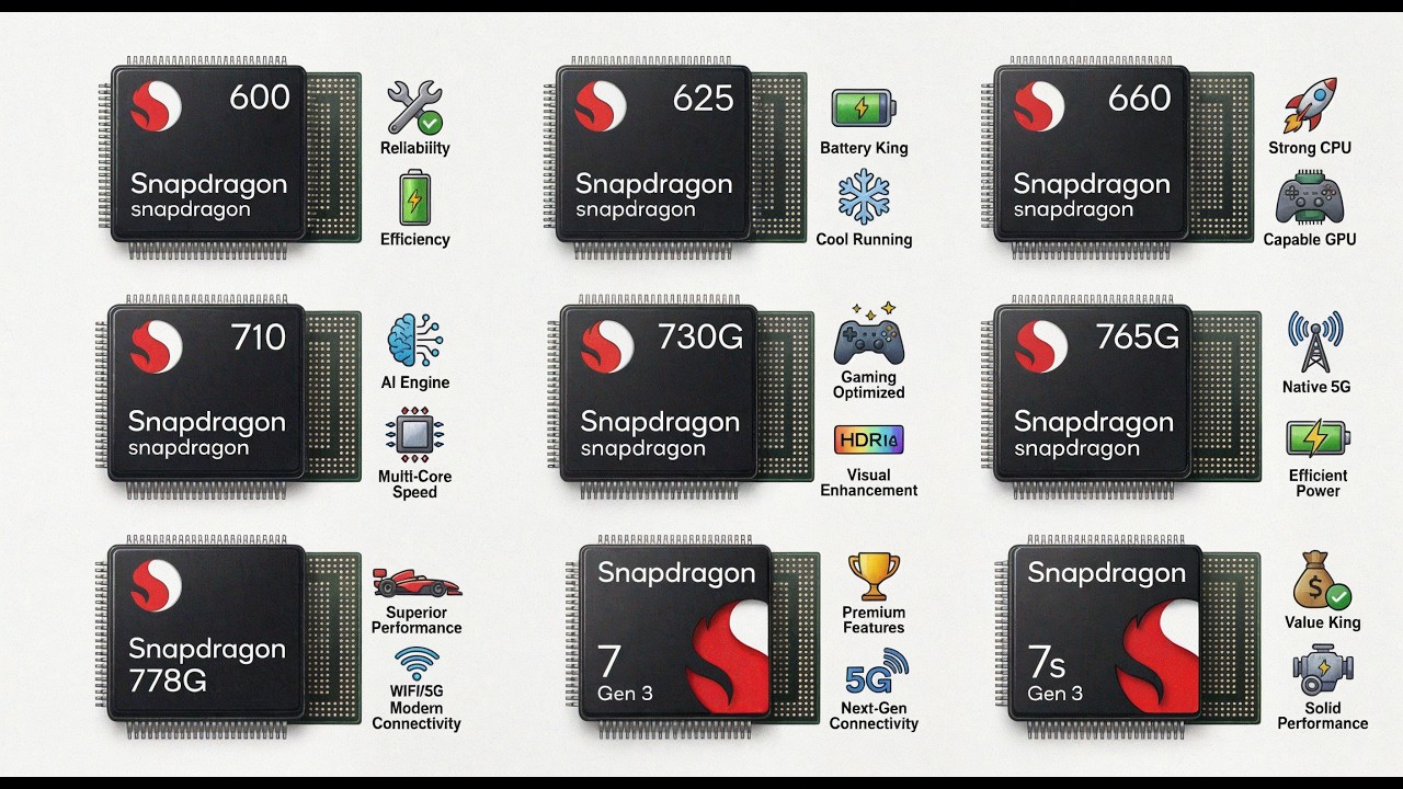 Все процессоры Snapdragon среднего сегмента: разбор