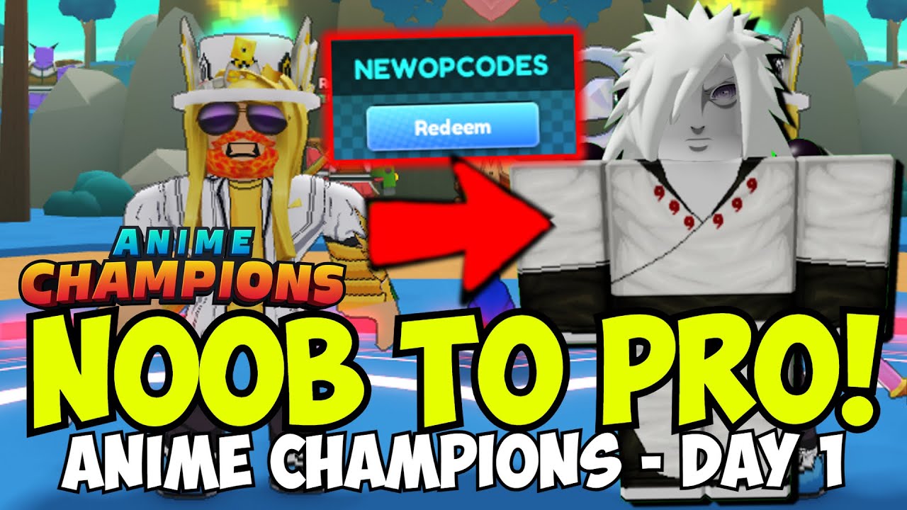 [New Codes] Day 1 - Anime Champions Simulator Noob To Pro (FREE TO PLAY CHALLENGE]