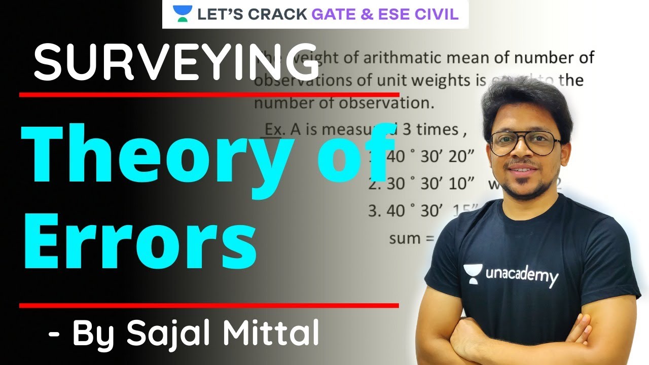 Theory of Errors | Surveying | GATE/ESE 2021 Exam Preparation | Sajal Mittal