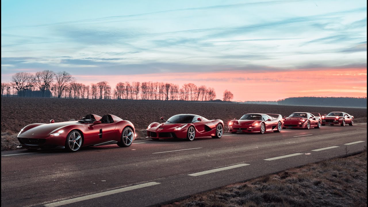 FIVE by Charles Pozzi Ferrari - Monza SP2, LaFerrari, F50, F40, 288 GTO
