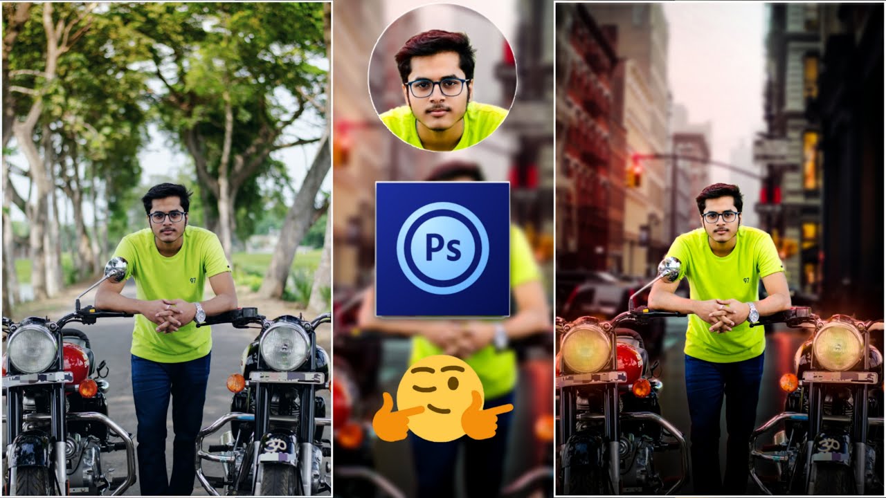 Photoshop in smartphone photo editing | New Ps touch photo editing | background change photo editing