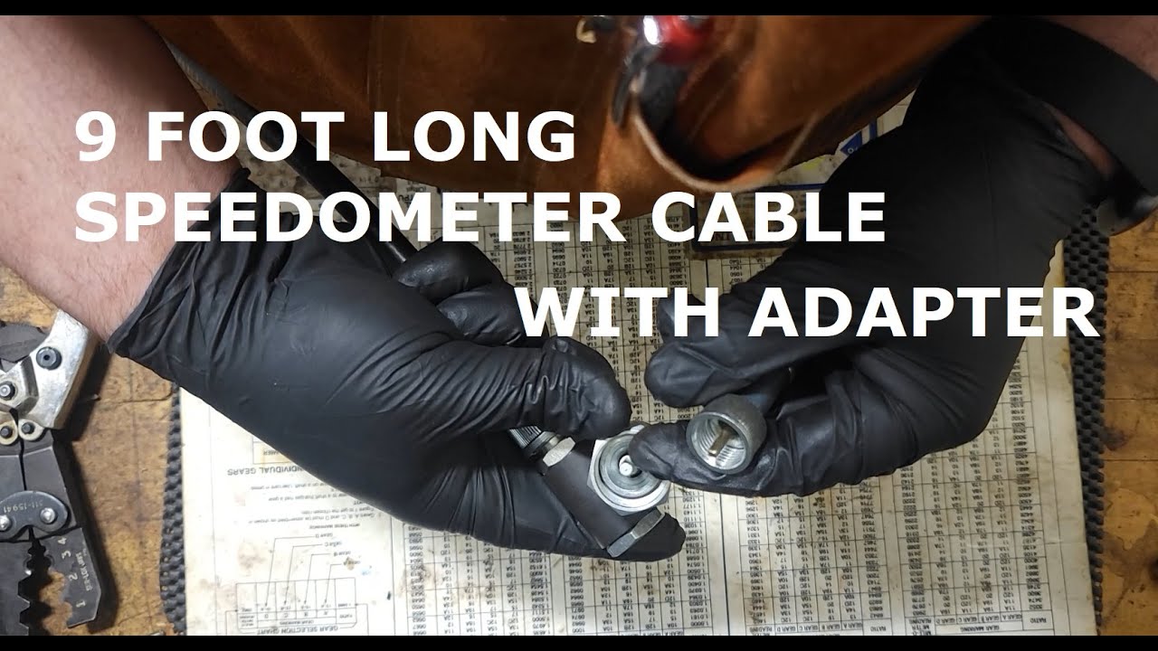 MAKING A 9 FOOT LONG SPEEDOMETER  CABLE WITH ADAPTER