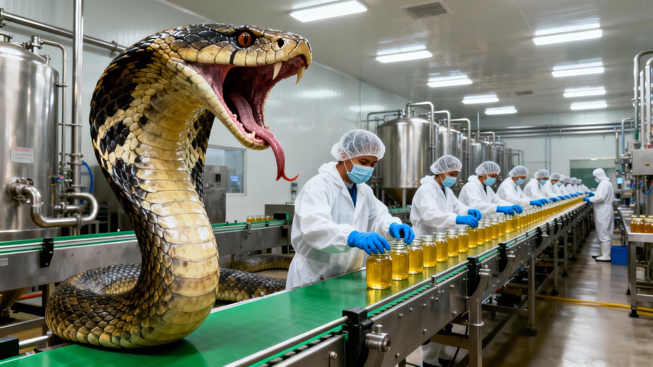 Inside a Snake Bioprocessing Plant: From Medicinal Venom to Luxury Leather!
