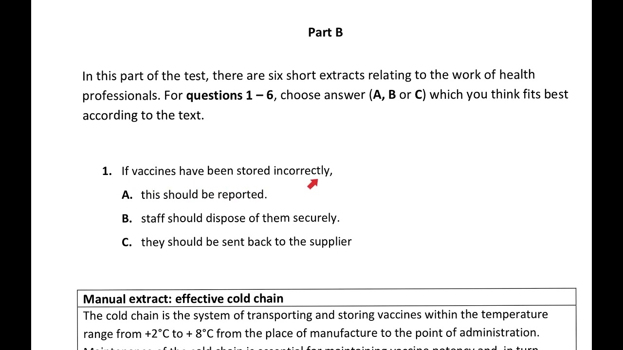 OET PRACTICE TEST 1a (PART-B)