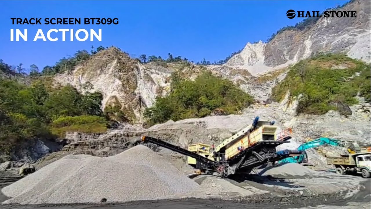 🚧🌍 Hailstone - High-performance Track Mounted Screen in Bhutan! 🇧🇹 #crushing #screening #makeinindia