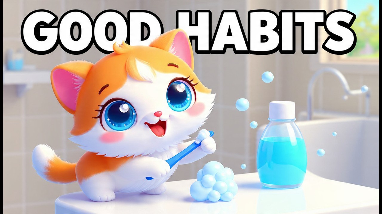 Good Habits Song for Kids 🐱 | Brushing Teeth & Kindness with Lulu | Nursery Rhyme