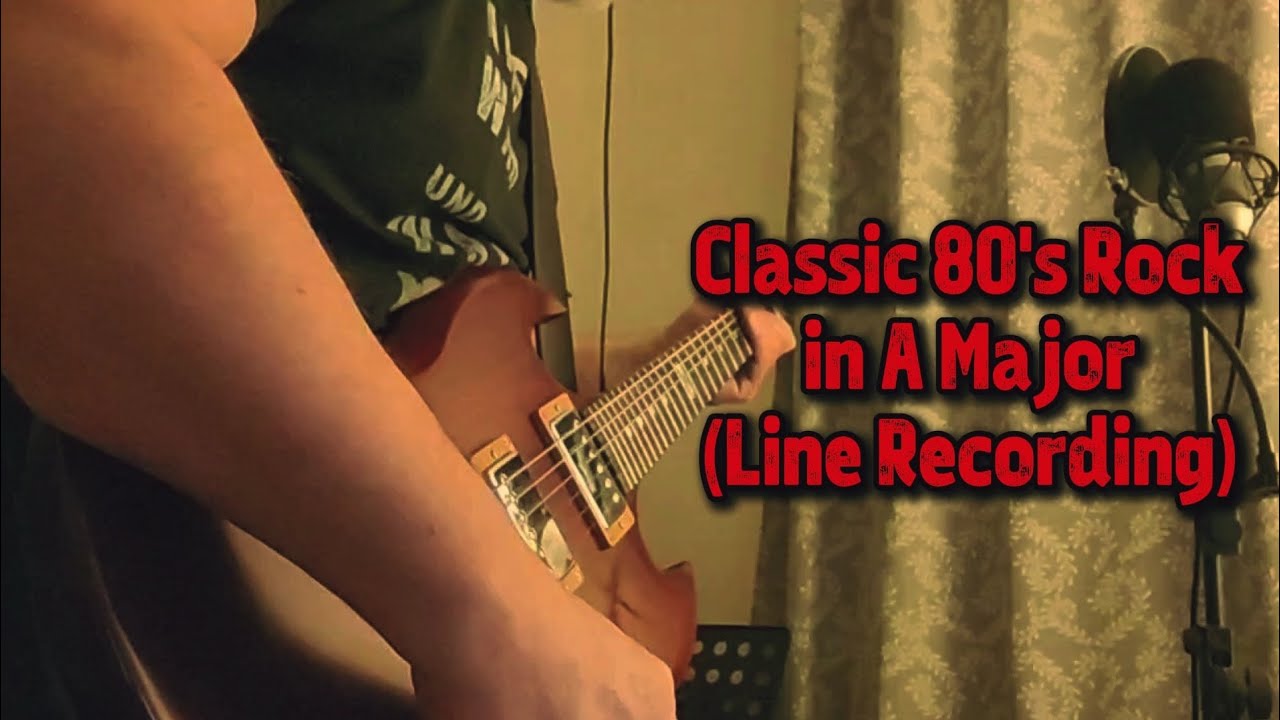 Diego Instrumental 408 (H 874) Classic 80’s Rock in A Major (Line Recording) – non commercial