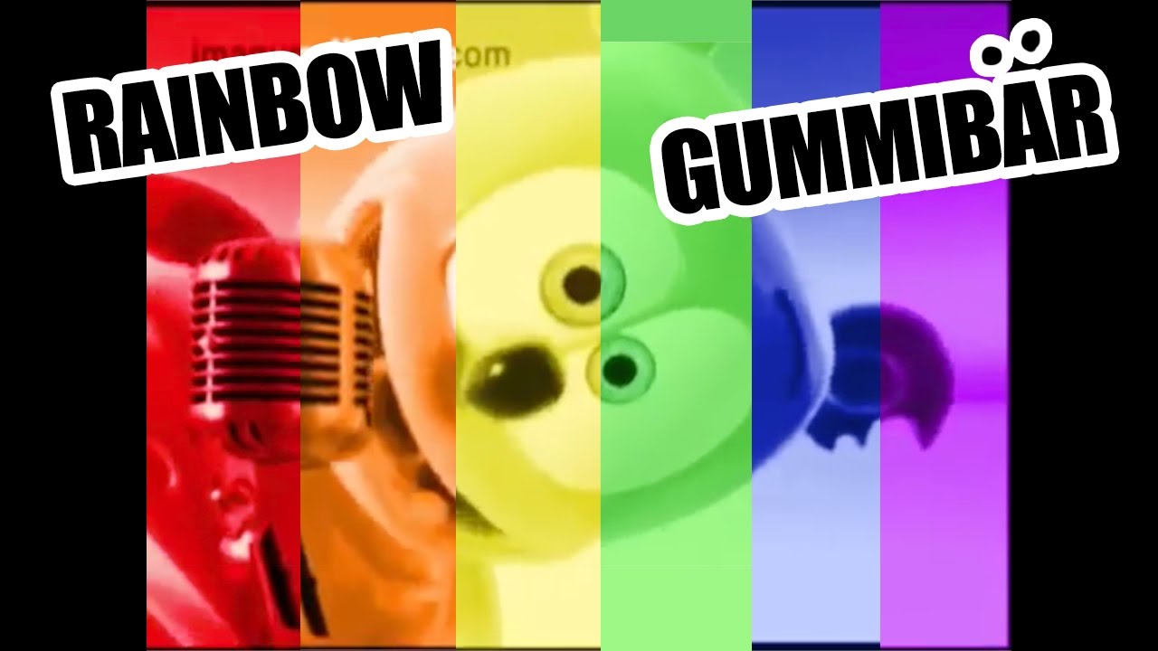 Gummibär RAINBOW 6 Gummy Bear Song Language Versions in 1 Video