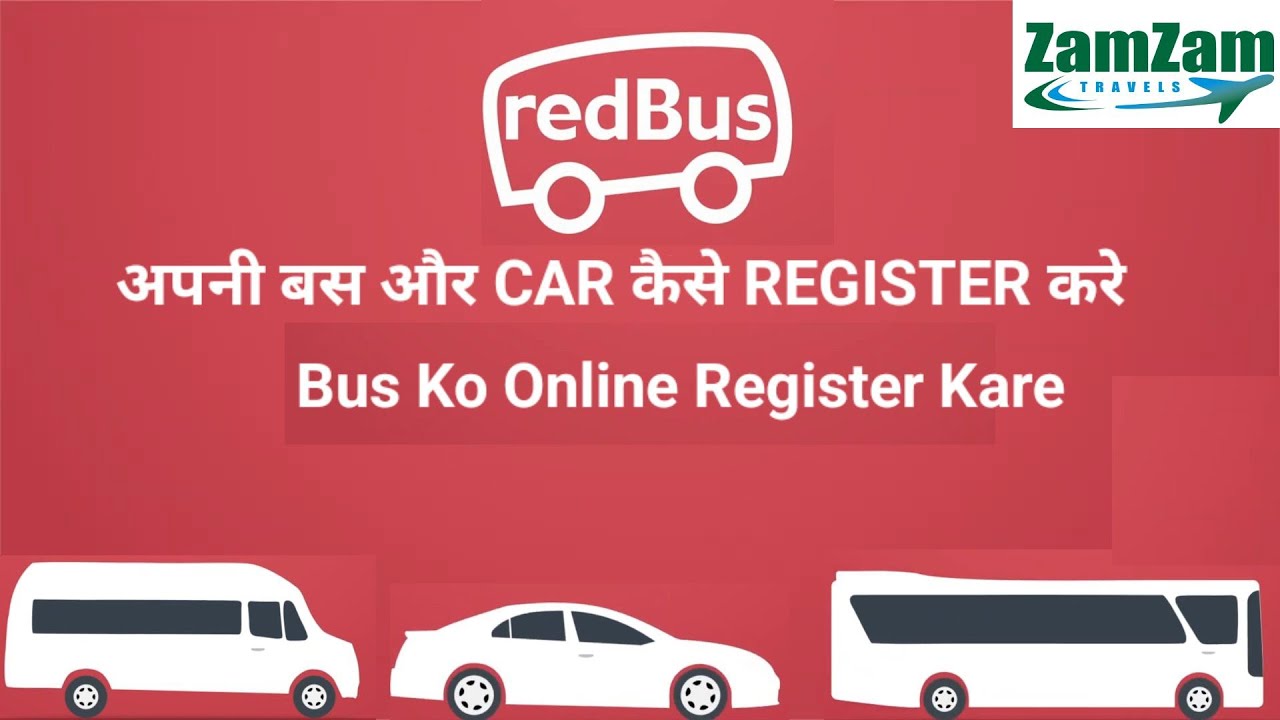 How to Register Your Bus Car Tempo Traveller on Red Bus 🚌