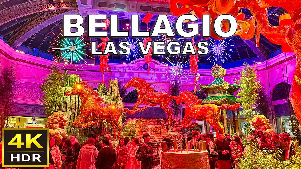 Bellagio Las Vegas Walking Tour | January 2026 | Bellagio Conservatory Lunar New Year