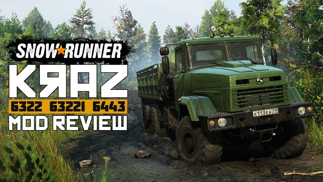 KrAZ 6322, 63221, 6443 Mod Review | Snowrunner 4K
